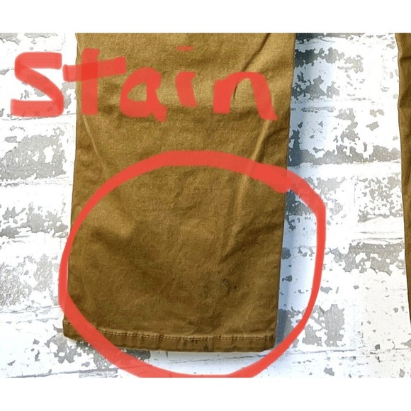 Ridge cut Toughwear Brown Canvas Work Pants Men’s 34x29 Actual Straight Cut Flaw - Picture 15 of 16